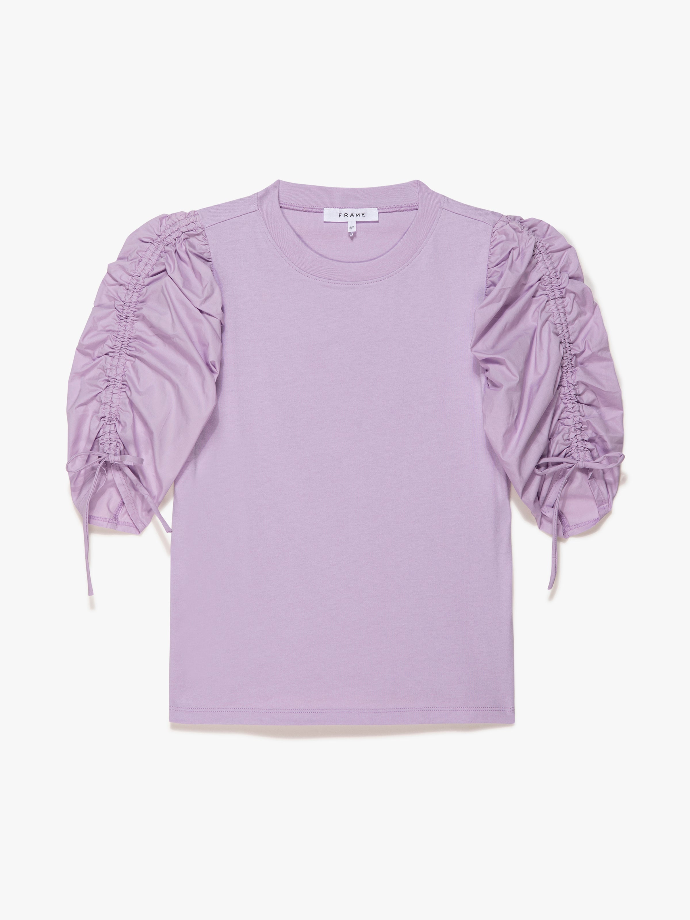 FRAME - Lilac Ruched Tee - Council Studio